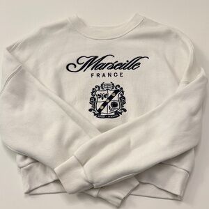 Abercrombie White Marseille France Sweatshirt